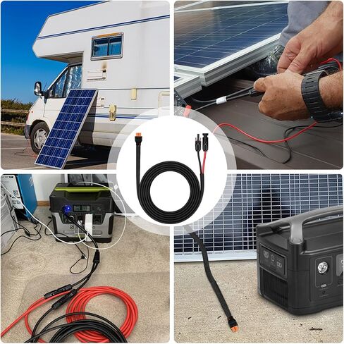 iGreely Solar Panel to XT60i Female Adapter Charging Cable for Solar Panels RV Portable Power Station Solar Generator Battery 10AWG 2Ft in Saudi Arabia
