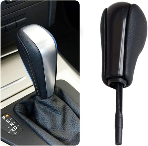 Automatic Gear Shift Knob Transmission Handle Shifter Level Change Stick Head with Alcantara for BMW E81 E82 E87 E90 E92 E93 (A) in Saudi Arabia