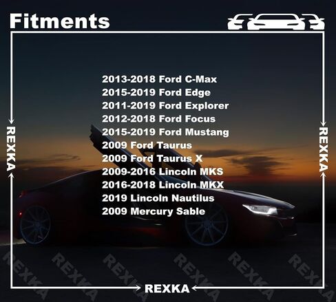Rexka 15 Sets M6-1.0 Liftgate لوحة ترخيص مسامير التثبيت مجموعة مقاطع لفورد W714172-S300 C-Max Edge Explorer Focus Mustang Taurus Lincoln MKS MKX W714172S300 in Saudi Arabia
