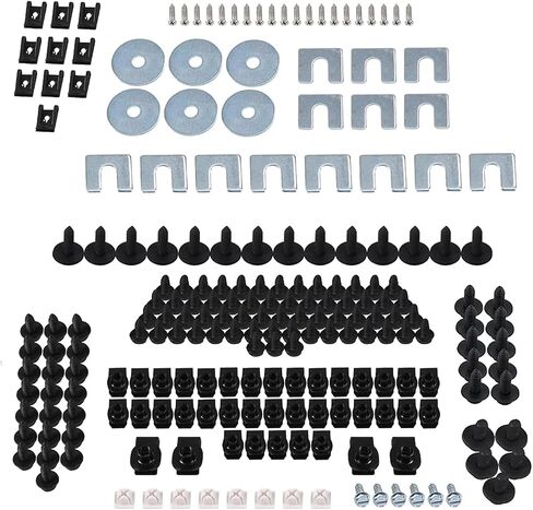 216 PCS End Front End Sheet Mardware Kit Texmentible مع Camaro Chevelle Nova Impala 1959 1960 1961 1962 1963 1965 1966 1967 1968-1982 in Saudi Arabia