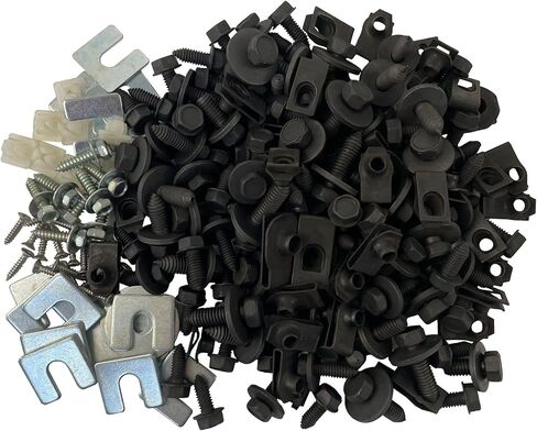 216 PCS End Front End Sheet Mardware Kit Texmentible مع Camaro Chevelle Nova Impala 1959 1960 1961 1962 1963 1965 1966 1967 1968-1982 in Saudi Arabia