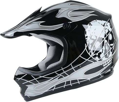 XFMT DOT Youth Kids Motocross Offroad Street Dirt Bike Helmet W/Goggles Gloves ATV MX Skull Helmet in Saudi Arabia