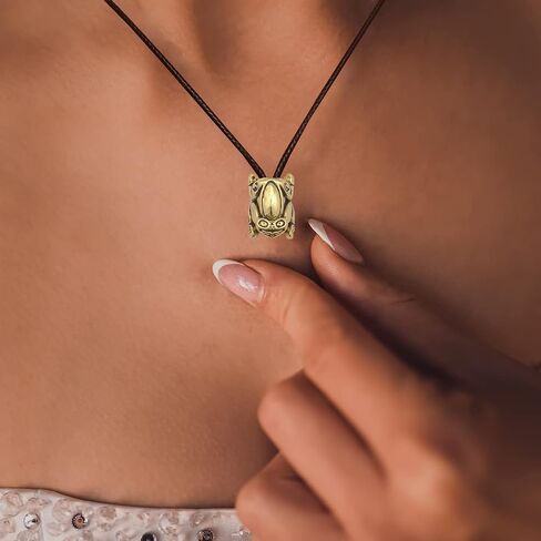 Spirit Animal Tribal Bead Necklace Native American Zodiac Unique Symbolic Inspirational Gold Pendant in Saudi Arabia