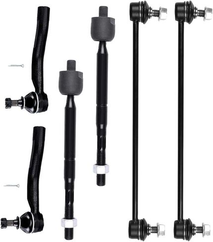 مجموعة التعليق 6-PC Set Fit 2007-2012 لـ Toyota لـ Yaris Front Outer Inner Rod end Bar Link Link in Saudi Arabia