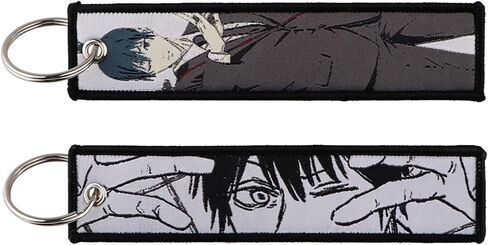 Pinstant Chainsaw Man Aki Hayakawa anime Manga Keychain Keyke Chain Fob Ring in Saudi Arabia