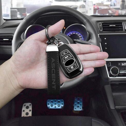 Car Keychain, Key ring, Suede Leather Key Chain Compatible with Subaru Legacy Outback Ascent Forester in Kuwait