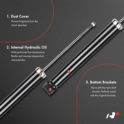 A-Premium Rear Pair (2) Shock Absorber Compatible with Honda Odyssey 1995-1998 & Isuzu Oasis 1996-1999, Driver and Passenger Side in Saudi Arabia