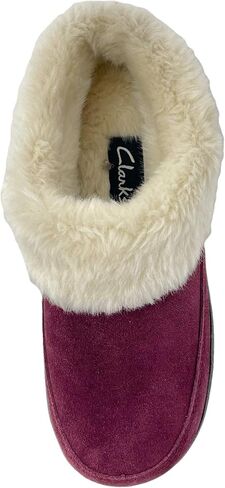Clarks Women's Faux Fur Clog Indoor and Outdoor Slipper (Navy, 6 M US) in Saudi Arabia