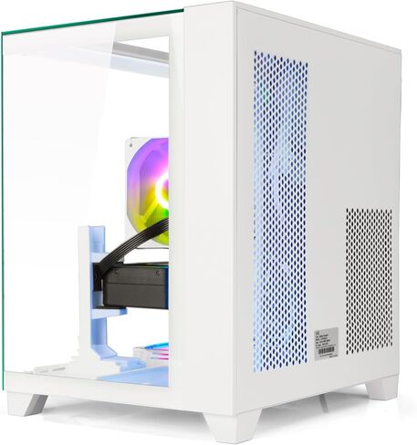 LXZ Gaming PC CORTOP CORE I5-12400F ، GEFORCE RTX 4060 8G ، 32G DDR4 RAM ، 1TB NVME SSD ، الكمبيوتر البرج المسبق للمنزل والمكتب (أبيض) in Kuwait