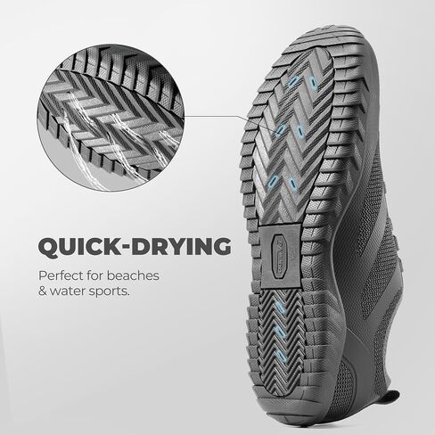 NORTIV 8 Hike Barefoot Water Shoes Women Men Minimalist Breathable & Comfortable Hiking Shoes Beach Swim Boat Pool Outdoor Shoes, Zero Drop Sole, Seagull in Saudi Arabia