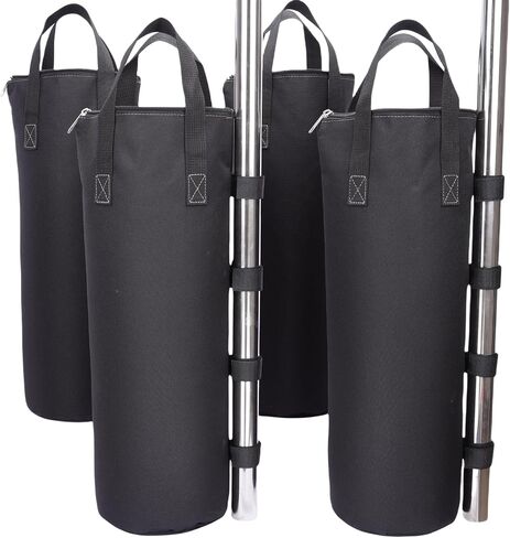 Zipper Top Sand Bags for Canopy Legs (120LBS Load Capacity, Without Sand) Sand Bags for Weight - Sandbags for Gazebo Legs, Pop Up Canopy Tent Weights - Canopy Weight Bags, Set of 4 in Saudi Arabia