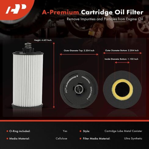 A -Premium 20k Miles Protected Protection Filter متوافق مع طرازات شيفروليه وبويك - ماليبو ، كروز ، الظهور ، سونيك ، تراكس ، كاسكادا ، كروز المحدودة in Saudi Arabia