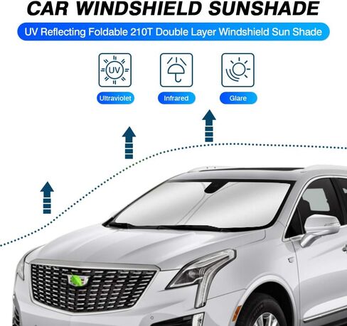 KUST مخصص FIT Windshield Sun Shade for 2017-2022 Genesis G90 SEDAN Accessories Sunshade Sun Visor Protector Collable Cloks UV Rays Awd in Saudi Arabia