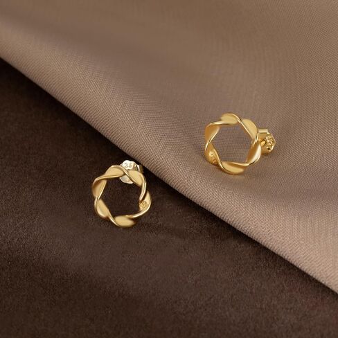 reffeer Solid 925 sterling Silver Circle Stud أقراط للنساء المراهقات الحد الأدنى من الأقراط in Saudi Arabia
