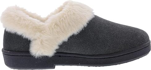 Clarks Womens Suede Leather Ankle Bootie Slipper JMH2034 - Plush Faux Fur Lined - Indoor Outdoor House Slippers For Women (8 M US, Brown/Brown Leopard) in Saudi Arabia