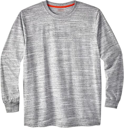 Boulder Creek من قبل Kingsize Men's Big & Tall Heavyweight Long No Pocket Crewneck Tee in Kuwait