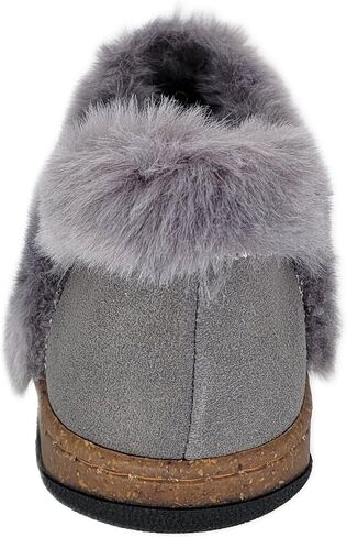 Clarks Womens Suede Leather Clipper JMH2034 - Plush Faux Fur مبطنة - النعال الداخلية في الهواء الطلق للنساء (8 أمتار أمريكية ، نمر بني/بني) in Saudi Arabia
