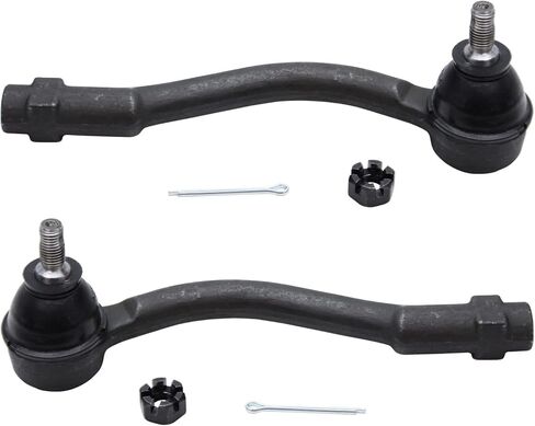 Detroit Axle - Front 6pc Tie Rods Kit for 2006-2011 Kia Rio Rio5, 4 Inner Outer Tie Rod Ends 2 Boots 2007 2008 2009 2010 Replacement in Saudi Arabia