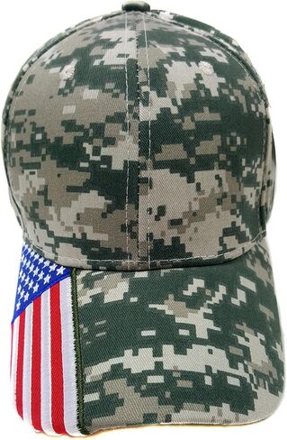 American Flag Brim Digital Camouflage Baseball Cap in Saudi Arabia