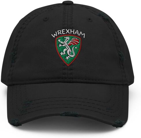 WREXHAM AFC Minimalist Dragon Design Assorized Dostriced Dad Hat Soccer Cap in Kuwait