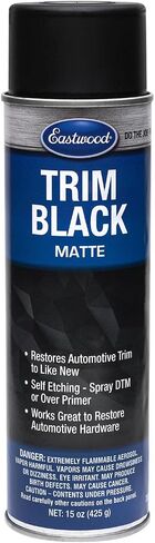 Eastwood Automotive Black Trim Restorer Aerosol Spray | Long Lasting Car Exterior Restoration | Instantly Revives Color and Shine for Trims, Bolts & Screws | 15 Oz Matte Finish in Saudi Arabia