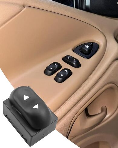 مفتاح نافذة الطاقة مناسب لـ Mustang Mercury Tracer Ford Escort 1997-2003 استبدل 901-343 F4ZZ14529A DWS132 جانب السائق الأيسر الأمامي اليسرى in Saudi Arabia