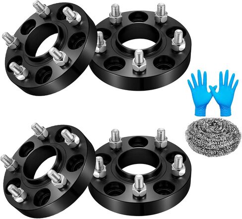 5x114.3 Wheel Spacers 1 inch Compatible with Acura CL CSX ILX MDX RDX, 64.1mm Center Bore & 5 Lug Forged Wheel Adapters M12x1.5 Compatible with Honda Accord CR-V Civic HR-V, 4PCS in Saudi Arabia