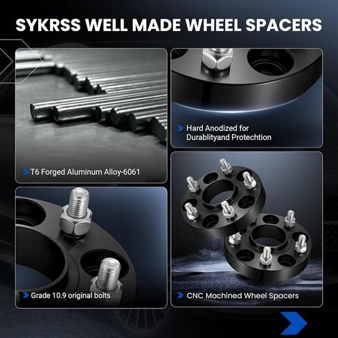 5x114.3 Wheel Spacers 1 inch Compatible with Acura CL CSX ILX MDX RDX, 64.1mm Center Bore & 5 Lug Forged Wheel Adapters M12x1.5 Compatible with Honda Accord CR-V Civic HR-V, 4PCS in Saudi Arabia