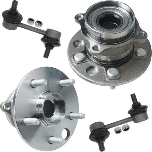 Detroit Axle - محاور الحامل الخلفية محاور الحامل الأشرطة لعام 2001-2006 لكزس LS430 ، 2 عجلات محمل المحامل مجموعة 2 تثبيت Sway Bar Links 2002 2003 2004 2005 استبدال in Saudi Arabia