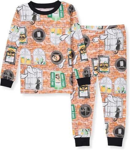 Burt's Bees Baby Baby Boy's Pajamas, Tee and Pant 2-Piece Pj Set, 100% Organic Cotton Soft Sleepwear, Basketball, 3 Toddler in Kuwait