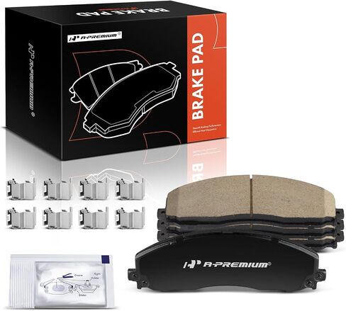 منصات فرامل القرص الخزفية الأمامية A-Premium متوافقة مع Ford F-250 Super Duty 2013-2021 ، F-350 Super Duty 013-2021 ، F-450 Super Duty 2013-2016 ، 4 PCS in Saudi Arabia