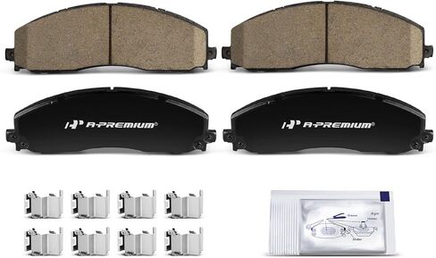 منصات فرامل القرص الخزفية الأمامية A-Premium متوافقة مع Ford F-250 Super Duty 2013-2021 ، F-350 Super Duty 013-2021 ، F-450 Super Duty 2013-2016 ، 4 PCS in Saudi Arabia