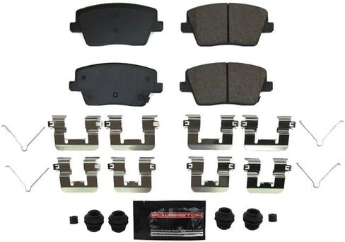 Power Stop Z23-2212 Z23 REAL Evolution Sport Carbon Carbon Carbon Carplics Brake Brake مع أجهزة لـ Hyundai Veloster N 2019-2022 [نموذج محدد] in Saudi Arabia