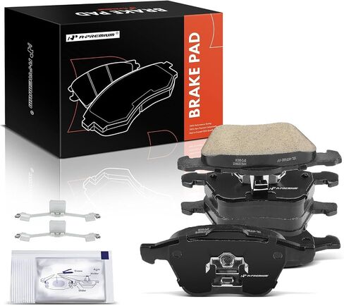 A-Premium Front Ceramic Disc Brake Pads Set Compatible with Volvo Models - XC90 2003-2014, fits with 13.23 inch (336mm) Front Rotors, 4 Pcs in Saudi Arabia