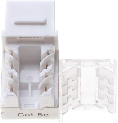 Cat5e Keystone Ethernet Wall Jack Punch Down UTP 45-Degree (Easier Termination Than 90-Degree), RJ45 Slim Profile Speed Termination Orange 45° Angled (500 Pack) in Saudi Arabia