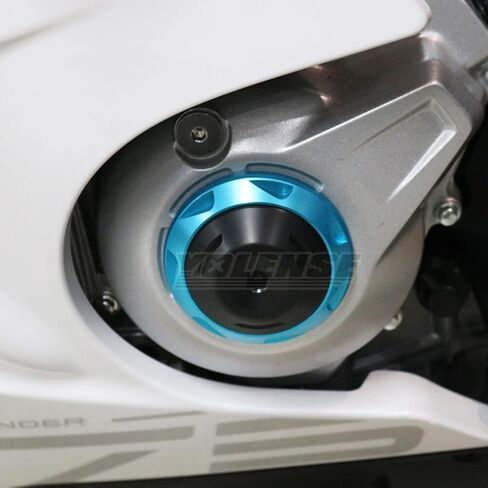 ALMART دراجة نارية محرك حارس حارس حامي غلاف الإطار شريط التمرير ل CFMOTO 675SR-R 675SS 675NK الأزرق in Kuwait