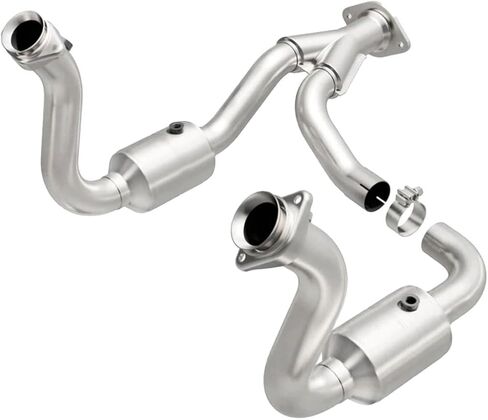 AutoShack Catalytic Converter Exhaust Pipe Direct Fit Replacement for 2008 2009 2010 Ford F-250 Super Duty F-350 Super Duty 5.4L 6.8L V8 4WD RWD (EPA Compliant) EMCC60491 in Saudi Arabia