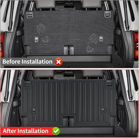 2 PCs Seat Back Protective Pad for 2024-Present Toyota Land Cruiser 250 1958 Prado Lc250 Rear Chair Anti-Kick Scratch Panel Interior Modification Accessories in Kuwait