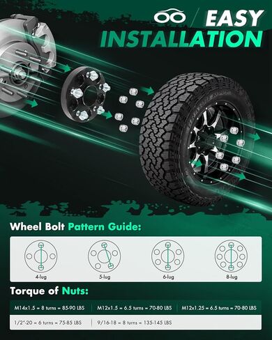 SCITOO 4Pcs Wheel Spacers 20mm 5x100 Bore 54.1mm Studs 12x1.5 5Lug Wheel Spacers Adapters Fit for for Toyota Camry for Toyota Corolla for Toyota for Prius for Toyota Celica Matrix for Lexus CT200h in Saudi Arabia