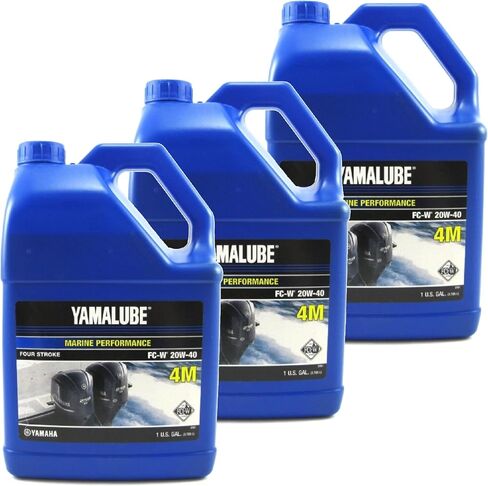Yamaha OEM ، Yamalube 4-Stroke 20W-40 Oil ، 3 جالون ، LUB-20W40-FC-04 in Saudi Arabia