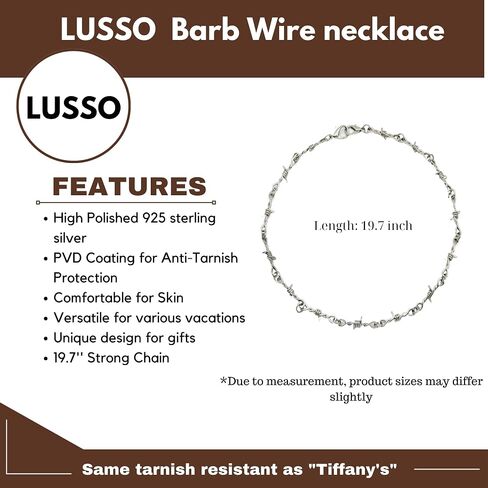 925 Sterling Silver Barbed Wire Necklace Bracelet For Women And Men - Barbwire Little Thorns Chain Choker Jewelry Gifts Barb Wine Necklace Little Thorns Chain Choker Bracelet For Men And Women in Saudi Arabia