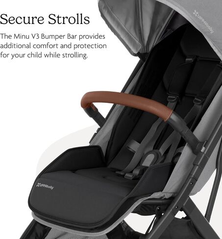 UPPAbaby Bumper Bar for Minu V3 Stroller - Quick Attachment - Folds with Stroller - Black in Saudi Arabia