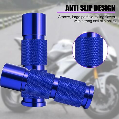 2pcs أوتاد قدم دراجة نارية ، ألومنيوم M8 CNC دراجات نارية من مساند دواسات الركاب ، وملحقات القدم على دراجة نارية ، Universal for 8mm تثبيت دراجة دراجة دراجة دراجة دراجة دراجة (أسود) in Kuwait