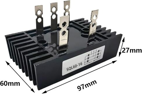 100A 1600V Three Phase Diode Bridge Rectifier AC/DC Generator Voltage Regulator Components SQL40A 50A 60A 80A 100A Module(SQL40-16) in Saudi Arabia