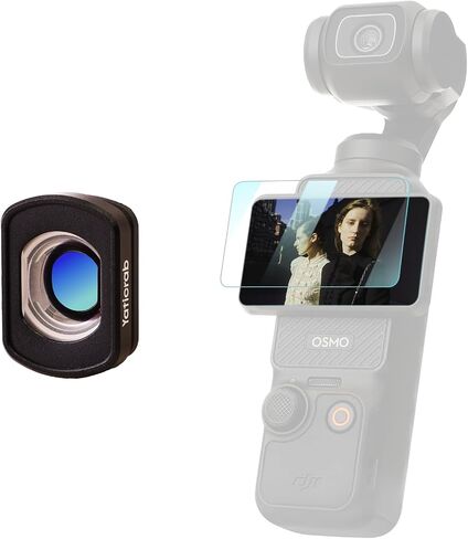 DJI Osmo Pocket 3 Accessories Black 1/4 Mist Filter, Polarizing Diffusion Lens for Cinematic Blending, Anti-Glare Optical Glass with Screen Protector & Cleaning Kit in Saudi Arabia