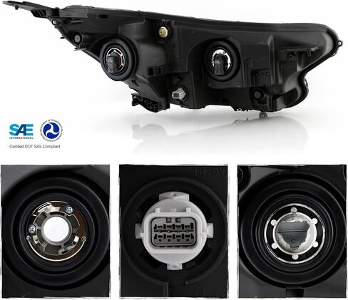 AKKON-FITS 2017-2022 Honda CR-V LX/EX/EX-L 4DR [نوع الهالوجين] المصابيح الأمامية للكروم الإسقاط مع مصباح إشارة DRL LED DRL in Kuwait