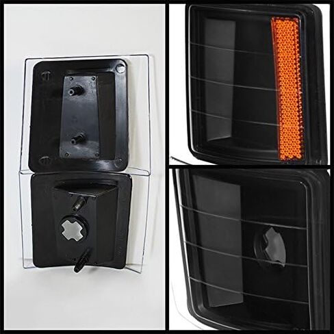 AKKON - For C10 C/K Pickup Black Headlights + Corner + Bumper Signal Light Lamps Replacement Completed Set in Saudi Arabia