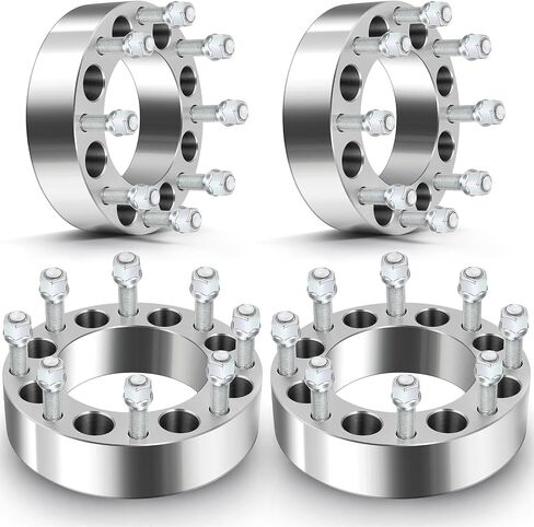 ECCPP 4PCS 2 بوصة محولات العجلات 8x6.5 إلى 8x180 لـ Express 2500 3500 Silverado 2500 HD 3500HD لـ Sierra 2500 HD in Saudi Arabia