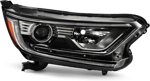 AKKON-FITS 2017-2022 Honda CR-V LX/EX/EX-L 4DR [نوع الهالوجين] المصابيح الأمامية للكروم الإسقاط مع مصباح إشارة DRL LED DRL in Kuwait