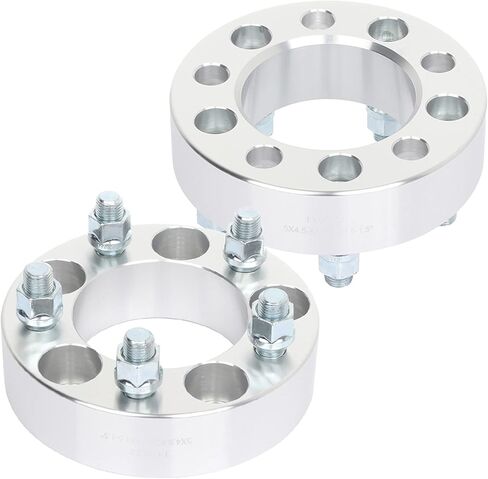 Scitoo 5x4.5 فواصل العجلات 1.5 بوصة 14x1.5 82.5 فواصل العجلات 5x114.3mm تناسب 2009-2019 لفواصل عجلة تشالنجر 2006-2019 لفواصل عجلة الشاحن 2005-2008 لفروقة العجلة ماغنوم 2pcs الفضة in Saudi Arabia